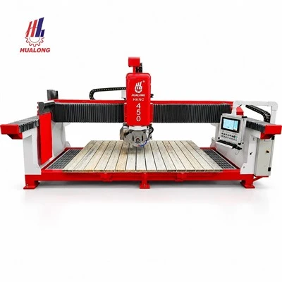 HKNC-450 Plus 5+1 Ośowa piła mostowa CNC do cięcia i frezowania kamienia